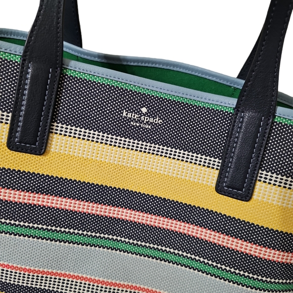Kate Spade Striped Tote T309 - Picture 3 of 12